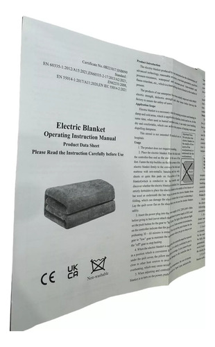 Calienta Cama Con Doble Control 150 X 180cm Enchufe Nacional