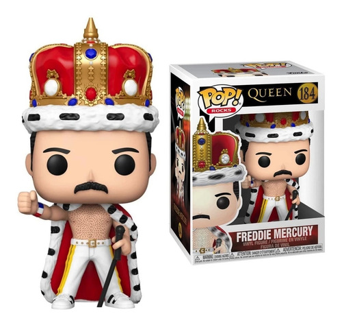 Imagen 1 de 3 de Funko Pop! - Queen - Freddie Mercury King #184 Original