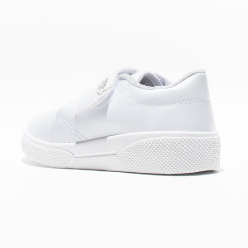 Zapatilla Escolar Blanca Abrojo Toy (21 Al 27) Art 1145b