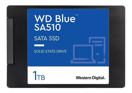 Imagen 1 de 2 de Disco sólido interno Western Digital  SA510 WDS100T3B0A 1TB