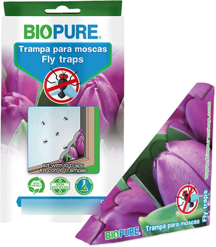 Biopure Kit De Trampas De Pegamento Para Moscas No Venenoso