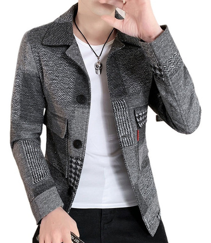 Blazer Trajes Chamarra Saco Moda Para Hombres Estilo Coreana