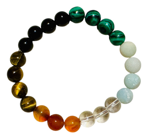 Pulsera Make A Wish! Piedras Naturales Abundancia. Fuerza. Pureza 6 Cm 6 Cm