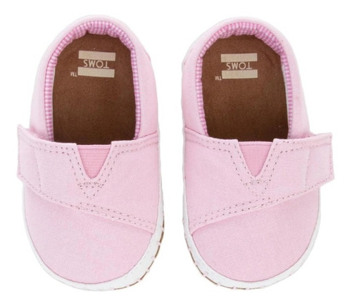 Zapato Alpargata Bebé Niña Toms Crib - Pink Canvas