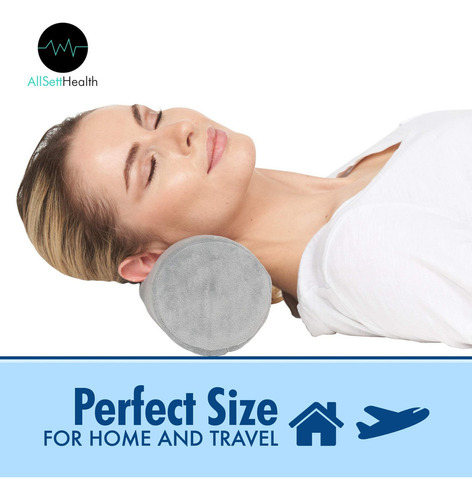 2024 Almohada Redonda De Cilindro Cervical, Funda Extraíble