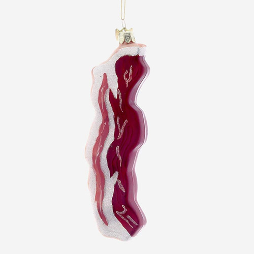 Noble Gems Losa De Tocino Vidrio Adorno De Navidad Cerdo Ca.