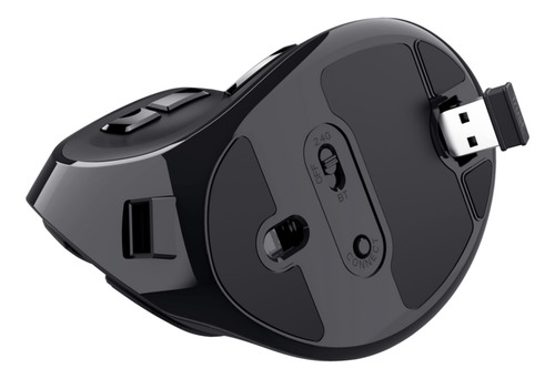 Mouse Voxx Inalámbrico Ergonómico Recargable Negro Trust