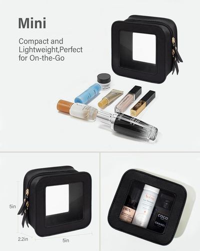 Bolsa De Maquillaje Transparente Para Mujer Portátil