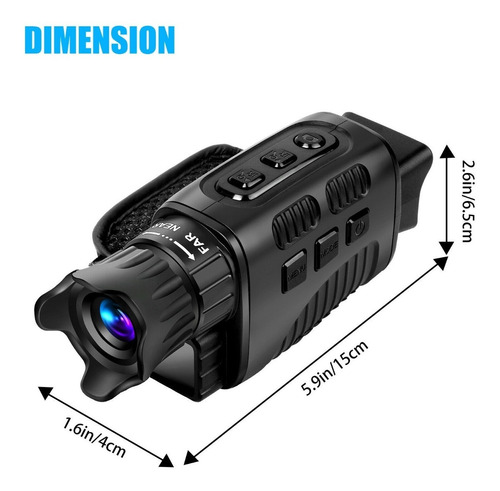 Monoculo Vision Nocturna Digital Hd / 200 Metros
