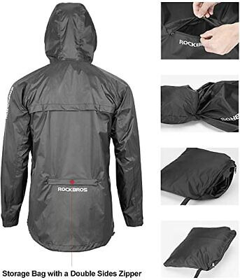  Chaqueta 100% Impermeable Marca Rockbros Con Capucha