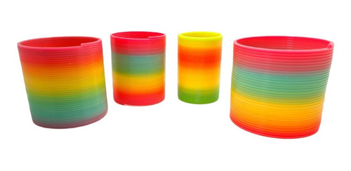 Espiral Rainbow Resorte Aro Mágico X 4 Unidades Antiestres