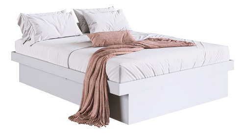 Cama Casal Box Baú 140 Bogotá Branco