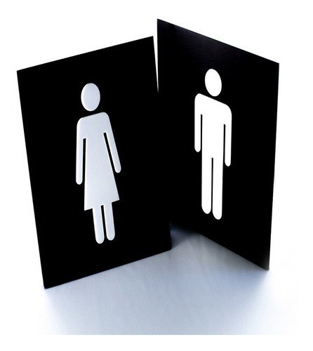Placa Banheiro Masculino E Feminino(par)