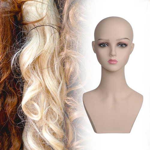 Cabezal De Maniquí Realista Cabezal De Peluca Para Rosa