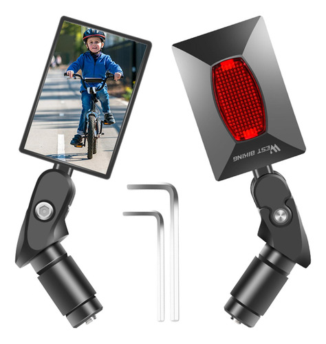Espejo Retrovisor Universal Para Bicicleta De Carretera,