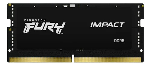 Memoria Ram Ddr5 Kingston Fury Impact 16gb 4800mhz Black