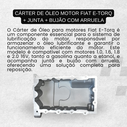 Cárter Óleo Fiat Bravo 11/16 Doble 10+ Gran Siena 12 +