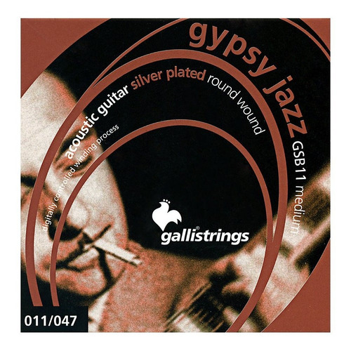 Galli Gsb11 gypsy Jazz Silverplated Herida Extremo Bola