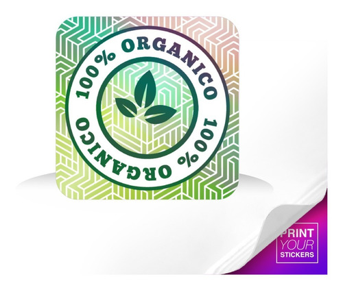 Holograma 100% Organico / Sello / 330 Pzs 15mm Color Holografico