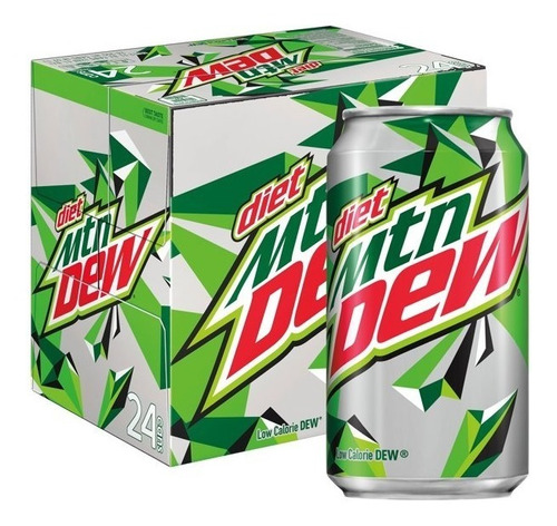 Diet Mountain Dew Sabor Original 24 Pack Importado