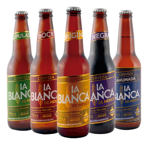 Cerveza Artesanal La Blanca 355 Ml - 12 Pack Surtido