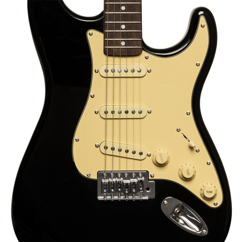 Guitarra Eléctrica Stagg Ses-30-blk Tipo Stratocaster 