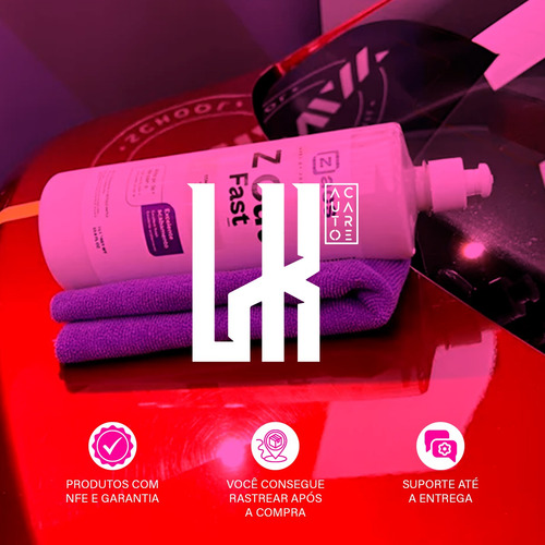 Kit Zacs Z-cut Fast Composto + Aplicador + Microfibra 40x60