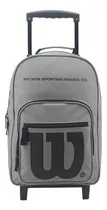 Comprar Mochila Carrito Escolar Carro Reforzada Con Ruedas Jardin Color Gris Diseño De La Tela Liso