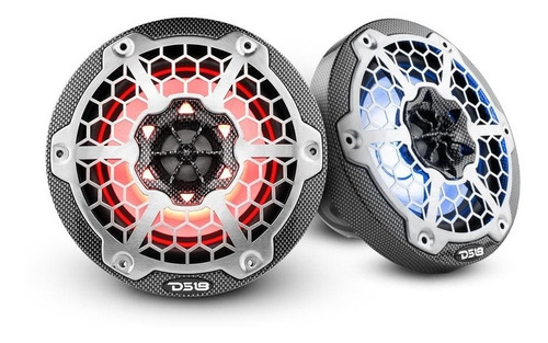 Cornetas Ds18 Marinas 6,5  Carbon Fiber, Rgb, 125w Rms (par)