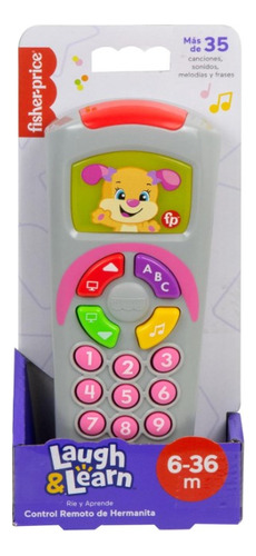 Fisher Price Ríe Y Aprende Control Remoto De Hermanita Color