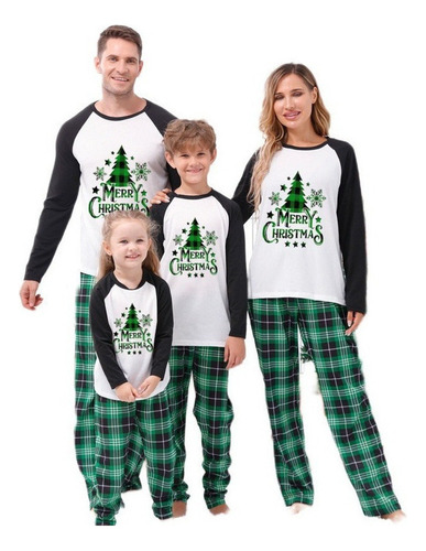 Conjunto Pijama Casual Familiar Navideño Ropa Padres E Hijos