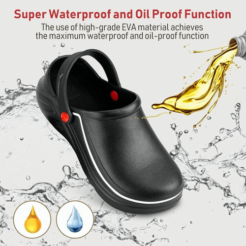 Zapato Zuecos Para Chef Cocina Unisex Cómodo Antiderrapante