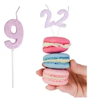 Comprar Vela Número Para Torta Cumpleaños Rosado Número A Elección