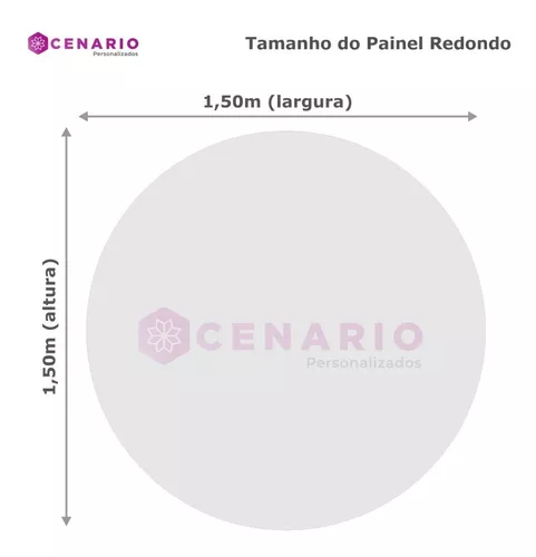 Painel Redondo Tecido 1,5m Decoração Infantil Cenário Festa - Roblox