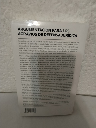 Argumentación Para Los Agravios De Defensa Jurídica. Burgoa (Usado)