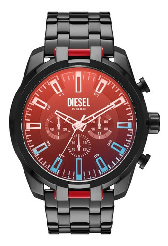 Reloj Hombre Diesel Split De Acero Color de la correa Negro