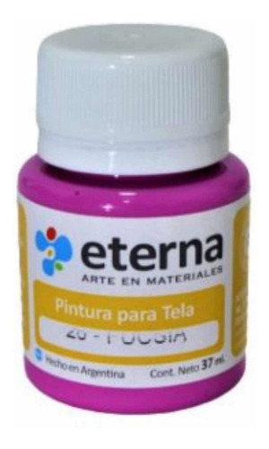 Pinturas Para Tela 37 Ml Eterna En La Plata Color Del Óleo 26 Fucsia