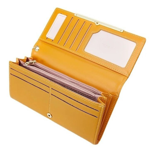 Billetera Porta Celular Dama Monedero Mujer Eco Cuero Pierre