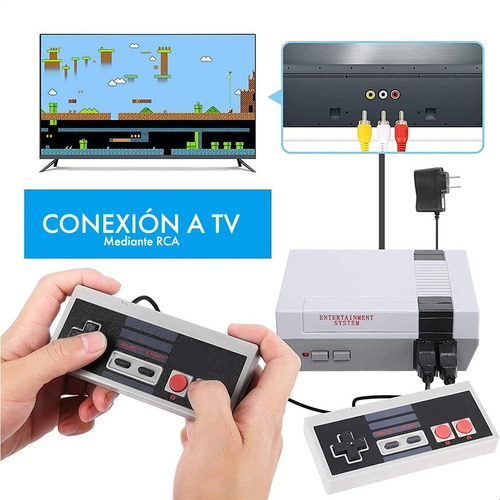 Imagen 3 de 10 de Consola Multijugador 620 Juegos Clásicos Conexión A Tv Rca