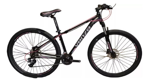 Bicicleta Venzo Skyline R29 21v Shimano Disco Hidraulc 2025 Negro/rosa S
