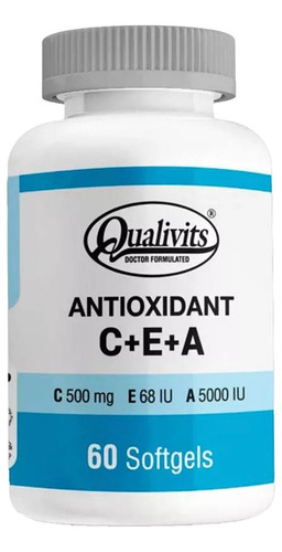 Antioxidante Vitamina C + Vit E + Vit A X 60 Caps Qualivits®