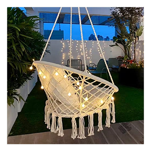 Hamacas Con Luces Durable Macramé Colgante