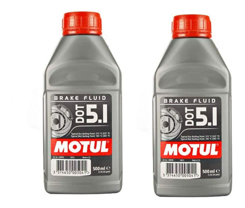 Liquido De Frenos Motul Dot 5.1 500ml 2 Piezas Frenos Abs