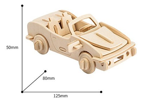 Kits De Modelo De Madera Rompecabezas 3d Construir Kit De Co