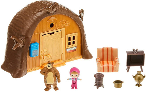 Imagen 3 de 9 de Casa Oso Masha Y El Oso Playset Original