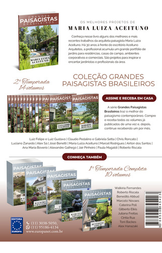 Colecao Grandes Paisagistas Brasileiros - Os Melhores Projetos De Maria Luiza Aceituno, De A Europa. Editora Europa, Capa Mole, Edição 1 Em Português, 2023