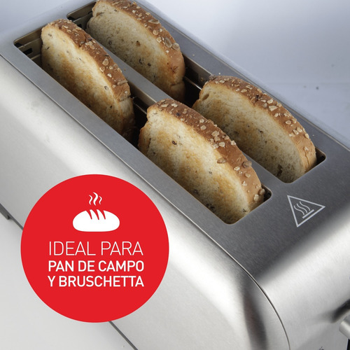 Tostadora 2 Panes Ranuras Largas Frances Peabody T1399 Full