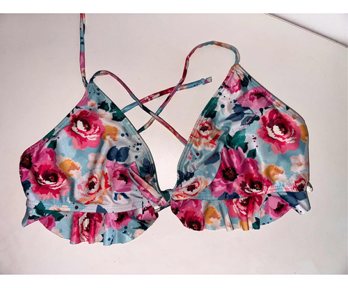 Bikini Floreada Guadalupe Cid Mujer