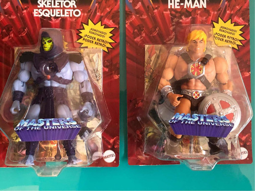 He Man Origins Mattel Wave 9 Mantena, He Man, Skeletor Pig H (Usado)