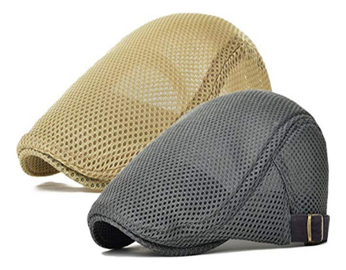 Gorra Plana De Malla Ajustable Para Vendedor De Periódicos C
